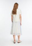 comma - Gebreide midirok met plooi
