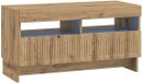 vidaXL - TV-meubel - ALKMAAR - 81 x 35 x 43 cm - Artisanaal eiken