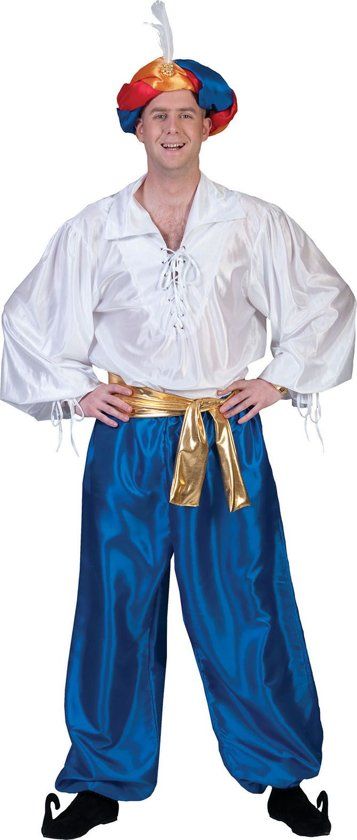 Funny Fashion 1001 Nacht & Arabisch & Midden-Oosten Kostuum Arabisch 1001 Nachten Hemd Man One Size Carnaval kostuum Verkleedkleding