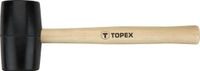 Topex Serie - Rubber Hamer - 50mm - 340g - Houten Steel