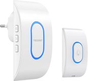 Merkloos / Sans marque Wan GmbH Draadloze Deurbel met Waterdichte Deurbelset en LED-Display - 400m Bereik, 60 Melodieën en 5 Volumeniveaus