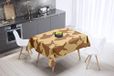 Bonamaison Tafelkleed, Anti-Mold, Sneldrogend, Waterdicht, 100% Polyester Tafellaken, Bruine tinten, 140 x 140 Cm - Ontworpen en Vervaardigd in Turkije