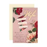 Valentijnskaart Hallmark Valentijnskaart voor vrouw - Pop-up, 3D Klassiek Bloemenontwerp
