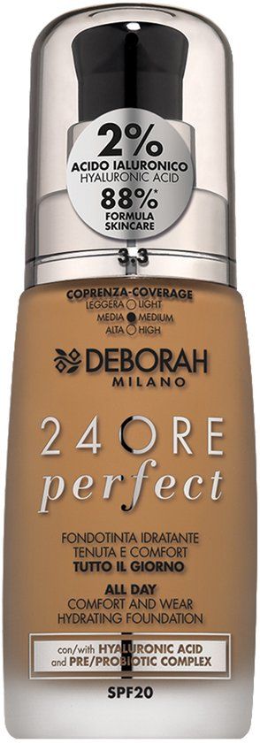 Deborah Milano 24ore Perfect Vloeibare Foundation 3.3 Gold 30 ml