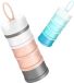 Kivora B.V. Set de pots de voyage pliables - 4 couches | Anti-fuite, réutilisable et compact | Pour cosmétiques, nourriture pour bébé et voyages