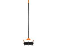 VEVOR Handmatige Gazonbeluchter, Gazonbeluchter met 42 Ijzeren Spikes, 5,5 cm Brede Plaat, Lange Steel, Grondbeluchtingsgereedschap, Gazonroller voor Verdichte Grond, Gazonverzorging, Tuin, Zwart