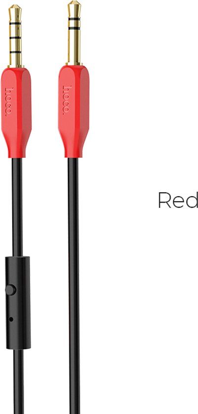 hoco Premium AudioJack kabel met microfoon 1 meter - Aux naar Aux 3.5 mm - UPA12