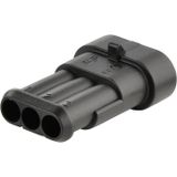 TE Connectivity 282105-1 Boîtier mâle (câble) AMP-Superseal 1.5mm Series Nombre total de pôles : 3 Pas : 6 mm Contenu : 1 pièce(s)