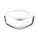Guzzini - Kitchen Active Design, STORE&MORE GLASS, luchtdichte glazen container voor koelkast/vriezer/magnetron (L) - Transparant, 19,5 x 19,5 x H 9,3 cm | 1900 cc - 11330211