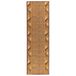 vidaXL Lopers Tapijt FLORNES Geweven Okergoud Zigzag 100 x 200 cm PP