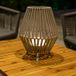 New Garden Conta 30 - buiten vloerlamp/ tafellamp met oplaadbare lichtbron en afstandsbediening - 9W LED incl. - Ø 25,5 x 32,5 cm - IP54 - grijs