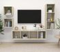 Maison Exclusive - Ensemble de meuble TV 4 pièces, placage chêne Sonoma, panneau de particules