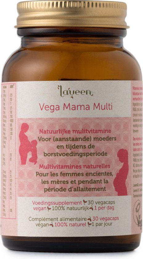 Laveen - Vega Mama Multi - 30 Vegan Capsules - Zwangerschap & Kinderwens