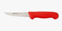 Arcos Uitbeenmes 5 inch nitrum roestvrij staal en 130 mm mes, professioneel slagersmes om botten van vlees te snijden, ergonomisch polypropyleen handvat, serie 2900, kleur rood