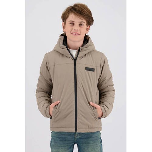 Raizzed winterjas - beige Jongens Nylon Capuchon Effen - maat 128
