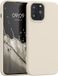 kwmobile telefoonhoesje geschikt voor Apple iPhone 13 Pro Max - Hoesje met siliconen coating - Smartphone case in crème