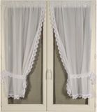 HomeMaison Paire de rideaux femme avec bordure macramé
