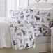 Great Bay Home Extra zacht fluwelen pluche micro fleece lodge lakenset | Deluxe micropluche pluisvrije vakantielakens, diepe zak | weelderige sherpa fluwelen luxe-collectie (koningin, eland)