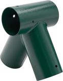 Merkloos / Sans marque Schommelverbinder 90 graden - Schommelonderdeel hoekstuk - Schommel bouwen - Gepoedercoat plaatstaal - 100 mm paaldiameter - Groen