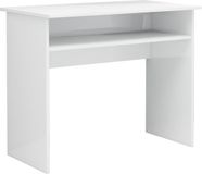 vidaXL Bureau 90x50x74 cm bewerkt hout hoogglans wit