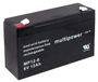 Powery Batterie de remplacement pour machines de nettoyage, système d'alarme 6V 12Ah (substituts 10Ah)