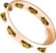 Meinl Percussion AE-MTA1B Tambourine, Artisan Edition, 25,4 cm (10 inch) diameter, één rij met messing klemmen, naturel
