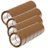 OFITURIA Verpakkingstape, bruin plakband, verpakkingstape voor verhuisdozen, verhuizing en verzending, plakband voor verpakkingen, veilig en robuust, 38 mm x 66 m, 24 linten