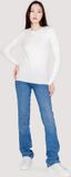 GUESS Katoenen Trui Lange Mouw Dames - XL - Wit