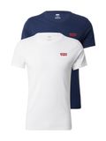 LEVI'S ® Shirt 'Graphic Crewneck T-Shirt - 2 Pack' donkerblauw / rood / wit