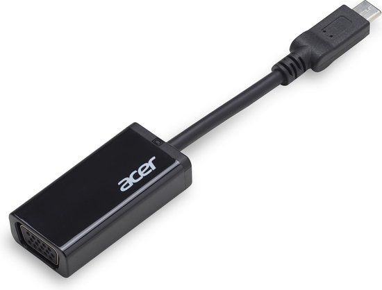 Acer USB-C naar VGA Kabel - 15cm - Zwart