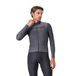 Castelli Maillot Apice Thermal Manches Longues Gris Foncé Gris Smoky Gris Argent, Taille XS.