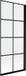 Mexen Mist paroi de douche 1 vantail droit 80 x 150 cm, grille noire, noir