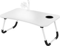 ML-Design Laptoptafel met USB-poorten, inklapbaar, 60x40 cm, Wit