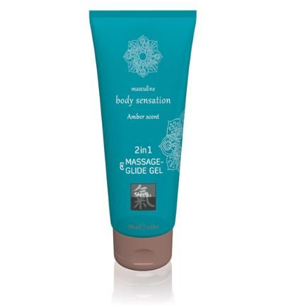 Shiatsu Massage- & Glide Gel 2 in 1 - Amber (200mL)