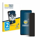 BROTECT - privacy screenprotector voor Motorola Moto G75 - Folie Beschermfolie Blauwlichtfilter 2 Stuks