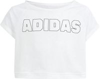 Adidas Cropped T-shirt Wit 11-12 Years Jongens, Meisjes