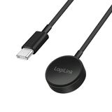 LogiLink Smartwatch inductie-oplaadkabel voor Galaxy, zwart, USB-C, 1,0 m