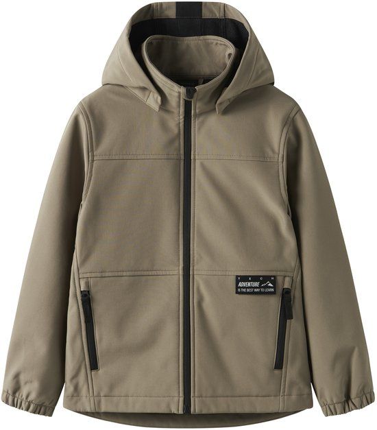 NAME IT Jongens Softshell Jas Nkmalfa08 Run Fo Fossil Maat 152