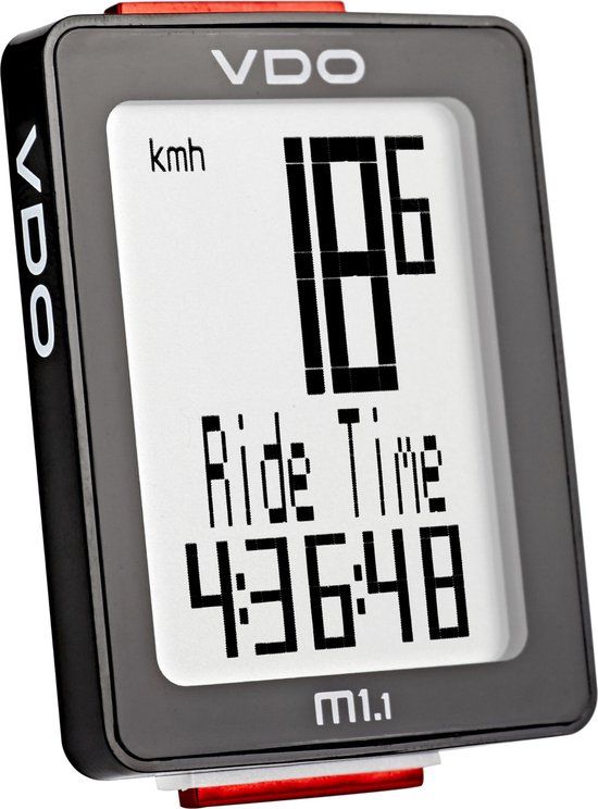 VDO M1.1 WR Fietscomputer - Bedraad - Zwart