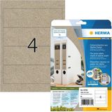 Herma 10760 - Brown - Rectangle - Permanent - 192 x 61 mm - A4 - Paper