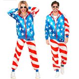 widmann Finidi Trainingspak Amerika XL Blauw/Rood/Wit Unisex