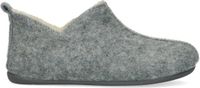 Manfield Dames Licht Grijze Pantoffels Wol Maat 40