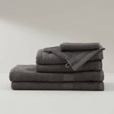 W handdoek basic donkergrijs (100x50 cm)
