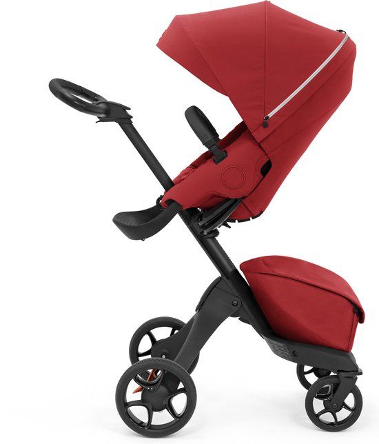Stokke Xplory X, Robijnrood - Luxe kinderwagen - All-terrain - 22 kg Max.