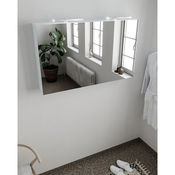 Mondiaz CUBB spiegelkast 120x70x16cm kleur clay met 2 deuren NV76341105