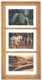 Atmosphera Collage fotolijst Opera - 3x foto van 10 x 15 cm - hout - 24 x 47 cm
