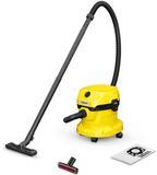 Kärcher WD 2 Plus V-12/4/18 Pet - Aspirateur d'atelier - Usage sec et humide - Fonction souffleur