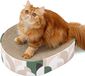 Conlun Planche griffoir, 2 en 1 ovale planche griffoir Bol Nid, ondulé salon planche griffoir pour lit de chat, meuble griffoir pour canapé et tapis et canapés (43x33x10cm)