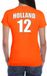 Bellatio Decorations Shoppartners Bv Oranje supporter t-shirt - rugnummer 12 - Holland / Nederland fan shirt / kleding voor dames XL