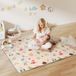 Tapis d'éveil bébé pliable et réversible, tapis de sol en mousse épais, 180 x 150 x 1 cm, multicolore